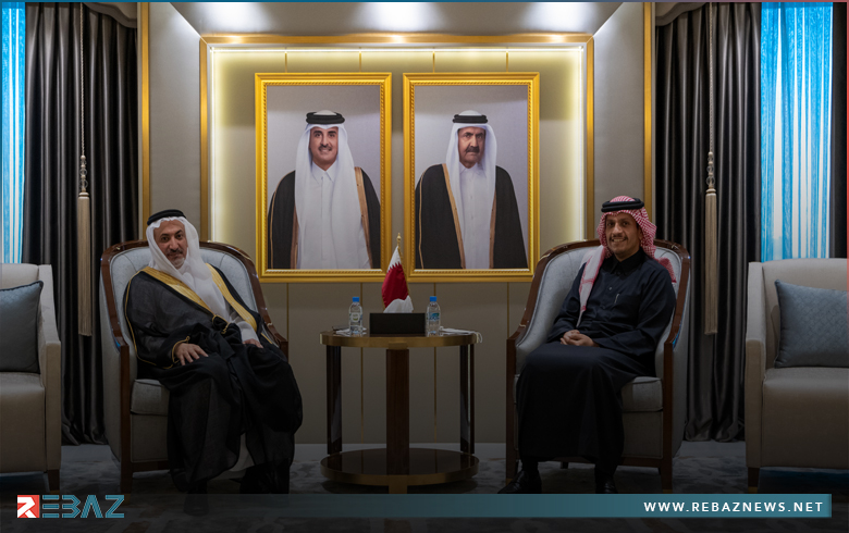 أحمد الجربا يجتمع مع وزير الخارجية القطري