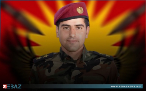 قوات بيشمركة لشكري روج تفقد أحد ضباطها إثر نوبة قلبية