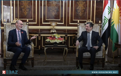 مسرور بارزاني والسفير البريطاني لدى العراق يبحثان سبل تعزيز العلاقات الثنائية