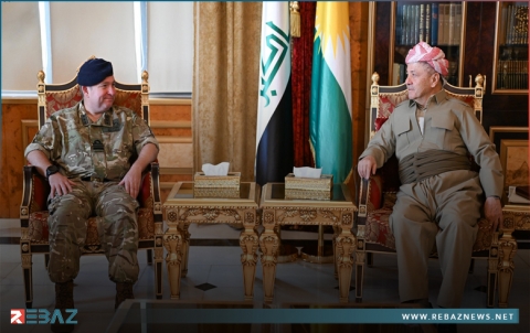 الرئيس بارزاني و إدوارد ألغرين يناقشان التطورات السياسية والأمنية في المنطقة 