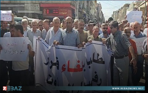 احتجاجات قامشلو ضد قرار رفع سعر المازوت مستمرة 