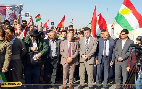 هولير.. ممثلية ENKS تشارك في اعتصام تضامني مع شرقي كوردستان