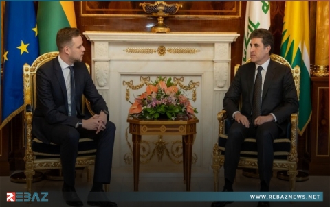 رئيس إقليم كوردستان يجتمع مع وزير خارجية ليتوانيا