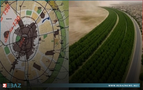 انطلاق مشروع الحزام الأخضر في أربیل عاصمة إقلیم كوردستان