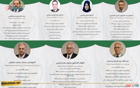 بينهم كوردي.. الإعلان عن أسماء وزارء الحكومة السورية المؤقتة