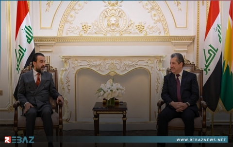 مسرور بارزاني يستقبل محمد الحلبوسي رئيس حزب تقدم  