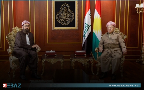 الرئيس بارزاني يستقبل أمير الإيزيديين والمجلس الروحاني الإيزيدي