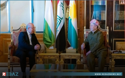 الرئيس بارزاني وأسامة إبراهيم نفاع يتباحثان الأوضاع في سوريا