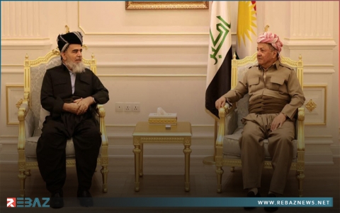 الرئيس بارزاني يستقبل علي بابير رئيس جماعة العدل الكوردستانية