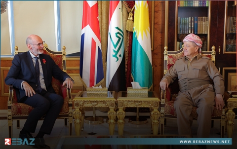 الرئيس بارزاني وستيفن هيتشن يتبادلان الآراء حول نتائج الانتخابات الرئاسية الأمريكية