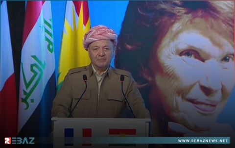 الرئيس بارزاني: للسيدة دانيال ميتران حق كبير على الشعب الكوردي