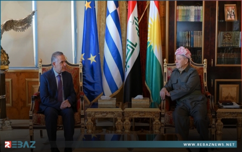 الرئیس بارزاني يستقبل سفير اليونان لدى العراق