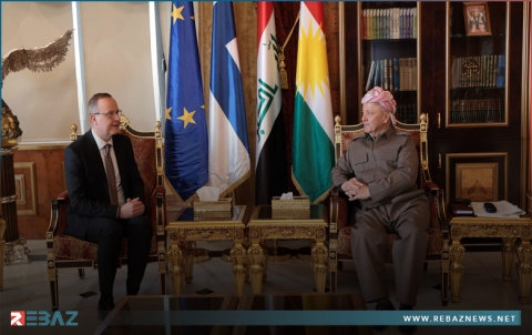 الرئيس بارزاني يستقبل سفير فنلندا لدى العراق أنتي بوتكونين