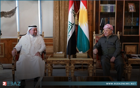 الرئيس بارزاني يستقبل خميس الخنجر والوفد المرافق له