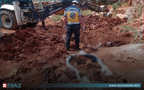 العثور على مقبرة جماعية في منطقة الزبداني بريف دمشق 