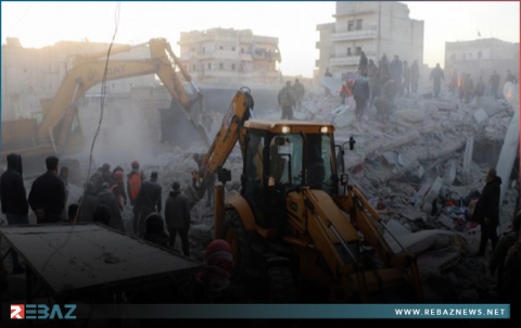 حصيلة أولية.. وفاة 14 شخصاً بانهيار مبنى في حي الشيخ مقصود بحلب