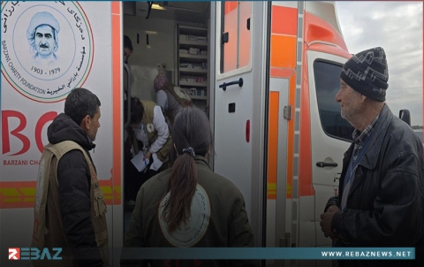 عفرين.. الفريق الطبي لبارزاني الخيرية يقدم الخدمات الطبية لعشرات النازحين العائدين إلى الديار 