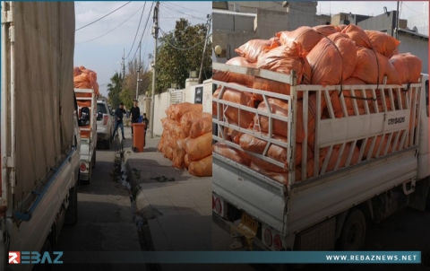 دفعة ثالثة من المساعدات التي جمعها الكوردستاني - سوريا إلى حكومة إقليم كوردستان لإغاثة جنديرس