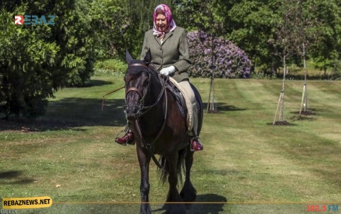 على ظهر حصان.. أول ظهور لملكة بريطانيا منذ 