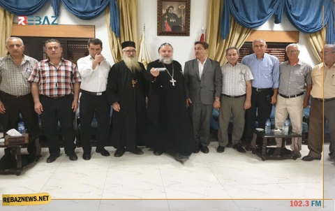 قامشلو.. وفد من ENKS يزور مطرانية السريان الأرثوذوكس