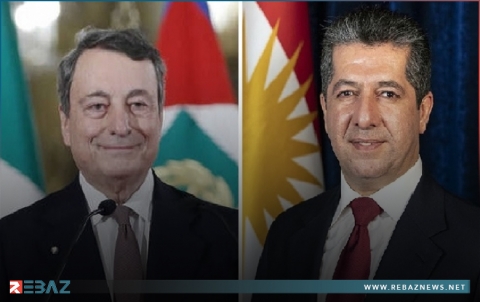 مسرور بارزاني يهنئ رئيس وزراء إيطاليا الجديد 