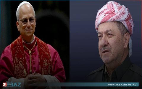 الرئیس بارزاني يلتقي مع قداسة بابا الفاتيكان ليو الرابع عشر
