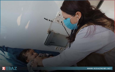 عفرين.. بارزاني الخيرية تقدم الخدمات الطبية لـ43 شخصا في قرية قراساق 