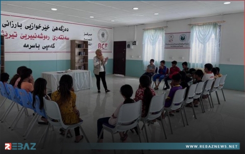 بارزاني الخيرية تقيم ندوة لتوعية الأطفال بأهمية حماية البيئة في مخيم باسرمة
