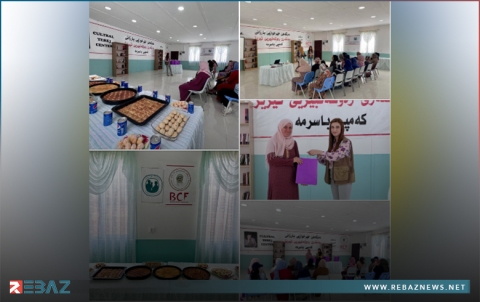 بارزاني الخيرية تفتتح دورة لتعليم المعجنات والحلويات في مخيم باسرمة