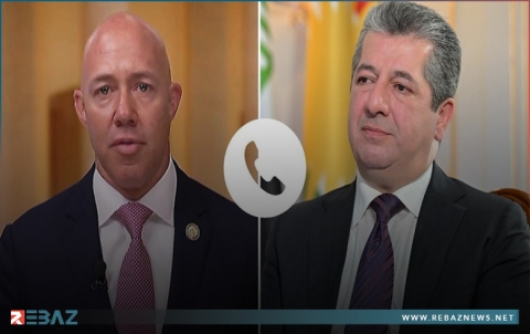مسرور بارزاني وبراين ماست يبحثان التطورات في عموم منطقة الشرق الأوسط