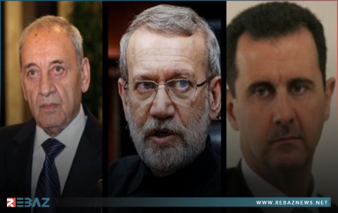 لاريجاني يكشف عن فحوى رسالة خامنئي إلى بشار الأسد ونبيه بري