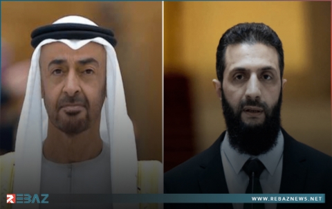 أحمد الشرع ومحمد بن زايد يناقشان سبل تعزيز العلاقات بين سوريا والإمارات 