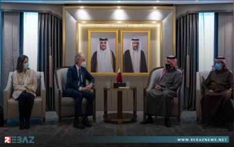 وزير الخارجية القطري يبحث مع بيدرسون مستجدات الأزمة السورية
