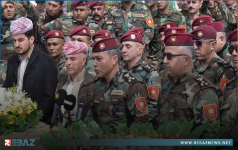 وفد من بيشمركة روژ يزور مزار الخالدين في منطقة بارزان