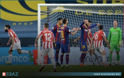برشلونة يثأر من أتلتيك بيلباو ويخطف الوصافة من ريال مدريد 