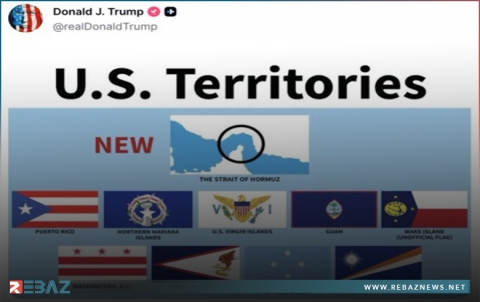 ترامب ينشر صورة للأقاليم التابعة لأمريكا ضمنها 