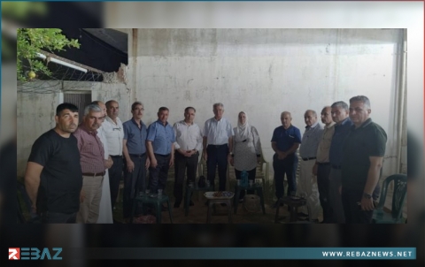 سكرتير الحزب الديمقراطي الكوردستاني - سوريا يزور محلية تربه سبي لـENKS