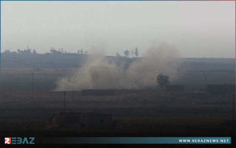 قصف للجيش التركي و الفصائل المسلحة على مواقع قسد في ريف تل تمر