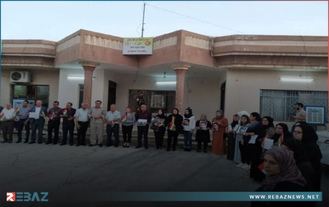 تنظيم زاخو للكوردستاني - سوريا يعتصم تنديداً لأعمال PYD الإرهابية