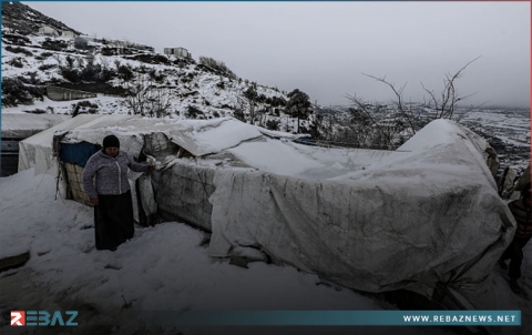 نازحو الشمال السوري يعانون وسط العواصف الثلجية: خيام مهترئة ولا تدفئة