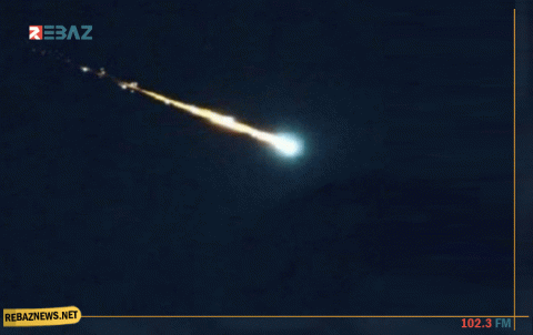 جسم مضيء يخترق أجواء مدينتين بشرق كوردستان 