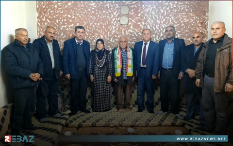وفد من الكوردستاني - سوريا يزور منزل عائلة الشهيد محمد أمين سلو