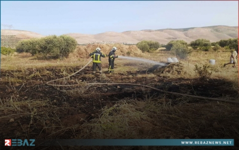 الدفاع المدني السوري: 17 حريقاً في الأراضي والمحاصيل الزراعية شمال غربي سوريا في أيار