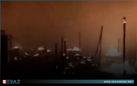 حريق في مخيم للاجئين السوريين بلبنان يلتهم أكثر من 20 خيمة