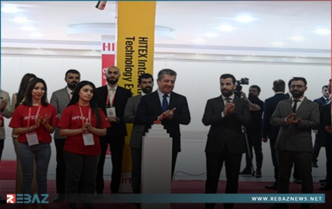 مسرور بارزاني يفتتح معرض هايتكس للتكنولوجيا بأربيل 