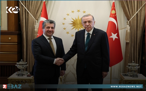 مسرور بازراني رئيس حكومة إقليم كوردستان يجتمع مع الرئيس التركي رجب طيب أردوغان