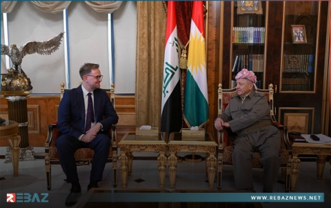 الرئيس بارزاني يستقبل مسؤول مكتب علاقات الاتحاد الأوروبي في أربيل
