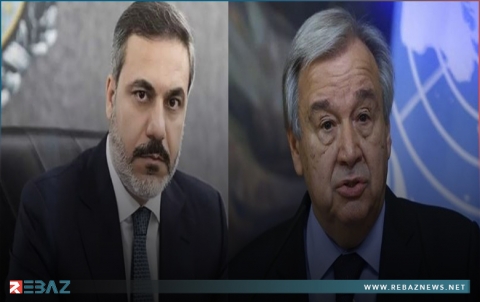 غوتيريش و فيدان یبحثان المساعدات الإنسانية إلى سوريا