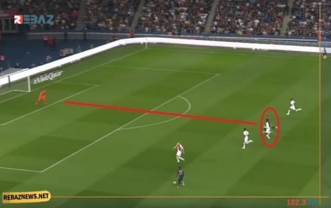 كم بلغت سرعة مبابي قبل إحرازه الهدف الأول في شباك موناكو؟