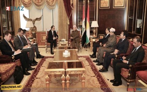 الرئيس بارزاني وشينكر يؤكدان على أهمية دور التحالف الدولي في المنطقة